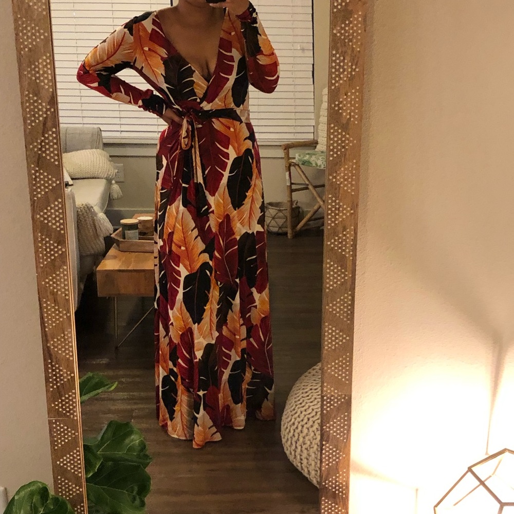 Sunset Tropical Maxi Dress